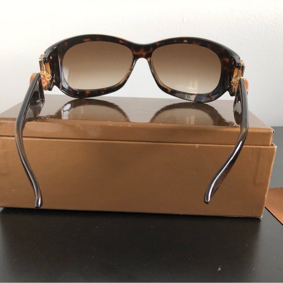 euc authentic Gucci large brown horsebit bamboo sunglasses w box case 90s Y2K - Picture 5 of 9